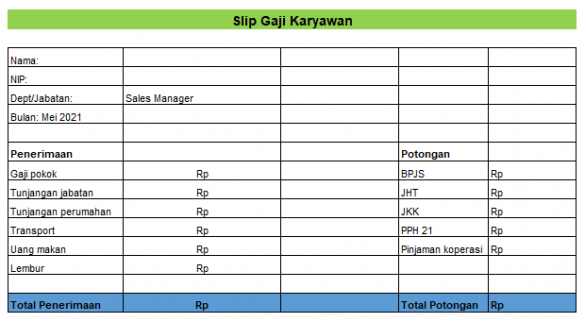 4 Contoh Laporan HRD Excel yang Wajib Anda Tahu Aplikasi