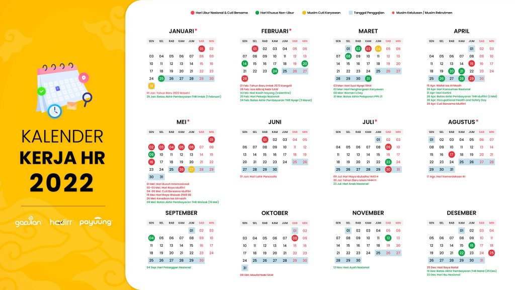 Kalender Kerja 2022
