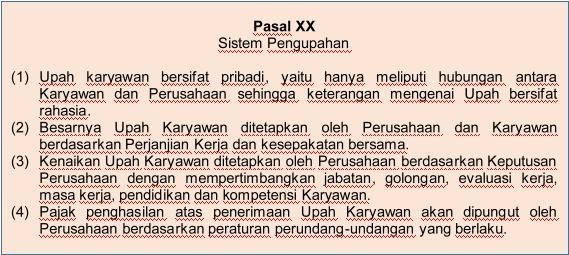 peraturan perusahaan