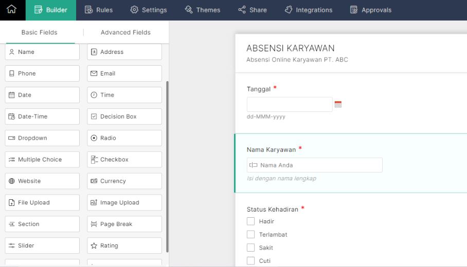 absensi karyawan online
