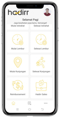 Aplikasi Hadirr tracking karyawan