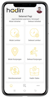 Aplikasi Hadirr sales