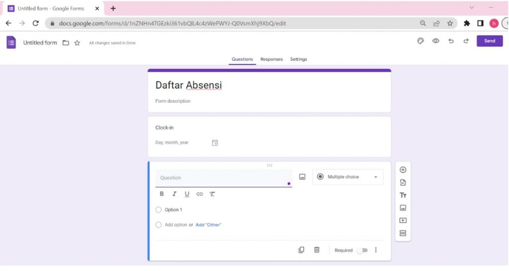 Form Absensi Online di Google Form: Contoh & Cara Membuat - Aplikasi