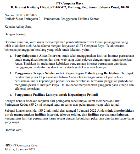 Contoh 3 SP 2 