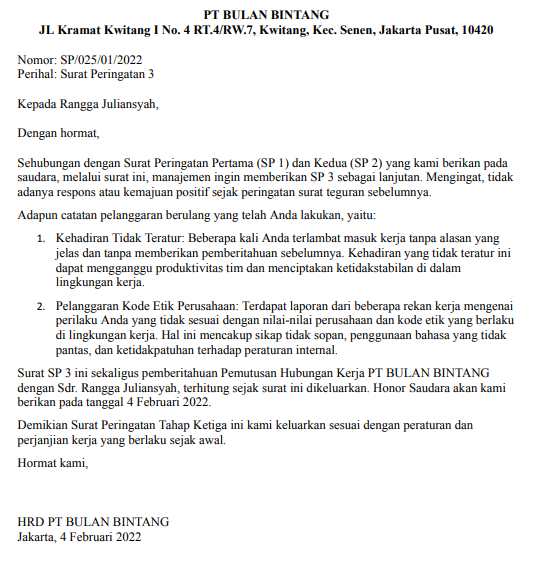 Contoh 2 SP 3