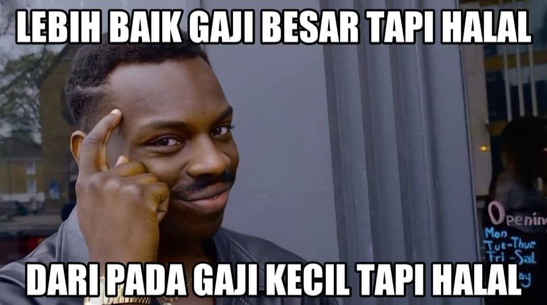 meme tentang gaji