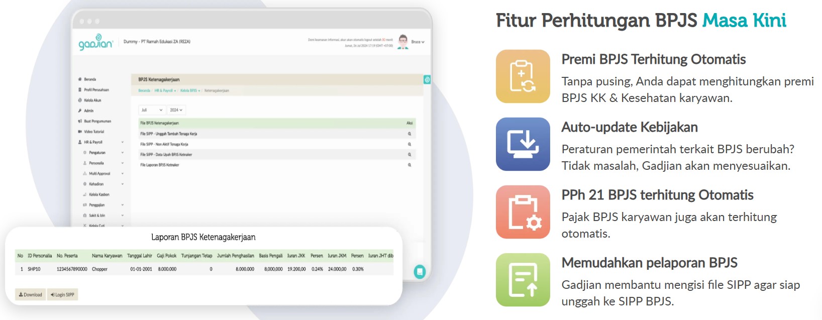 fitur perhitungan bpjs karyawan perusahaan swasta