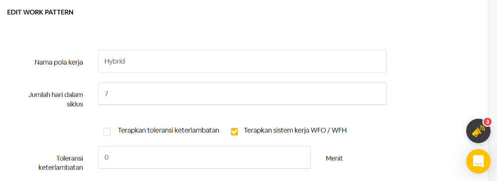 Laporan kehadiran karyawan hybrid