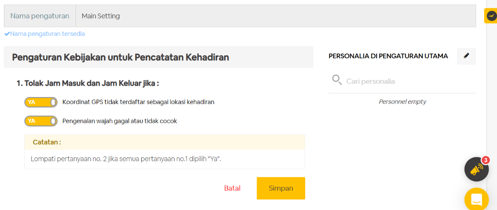 Laporan kehadiran karyawan hybrid