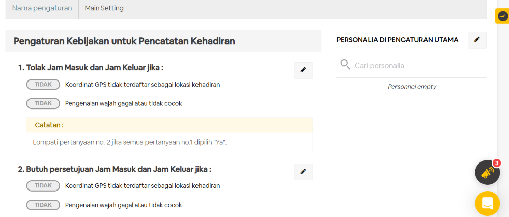 Laporan kehadiran karyawan hybrid