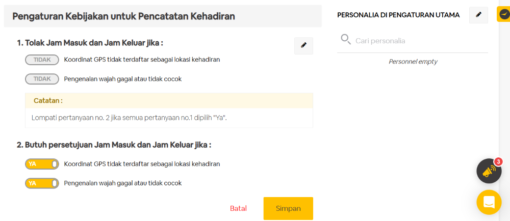 Laporan kehadiran karyawan hybrid
